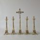 JUEGO DE CANDELEROS COLUMNA LISA BASE ANGEL